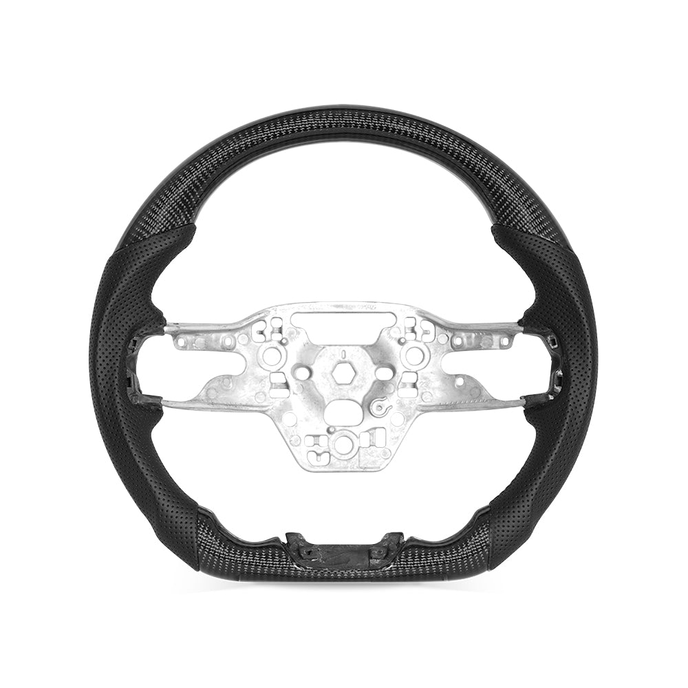 THETEN 2024 FORD MUSTANG COLORFUL FORGED CARBON FIBER STEERING WHEEL | CUSTOM HIGH-PERFORMANCE DESIGN