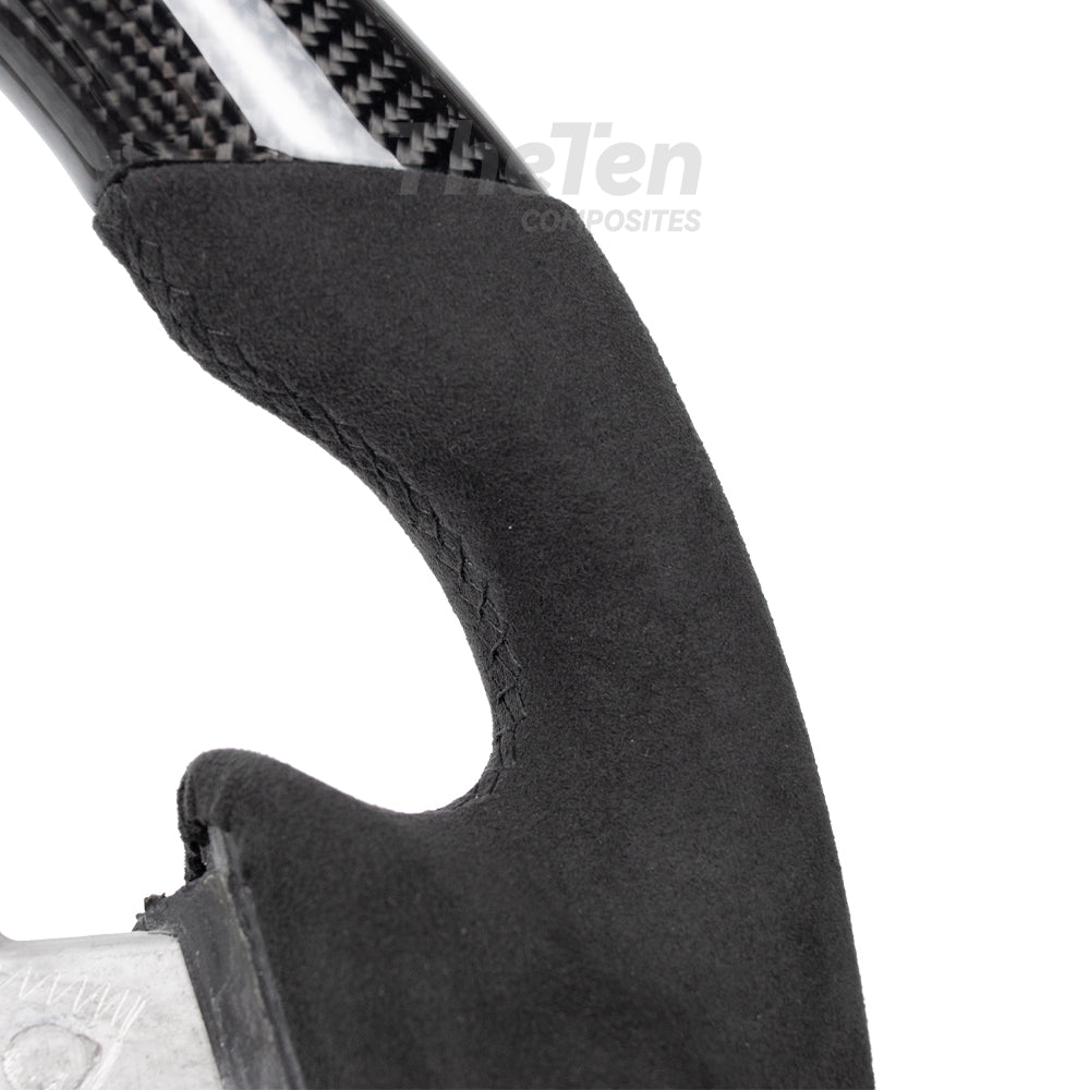 THETEN NISSAN GTR 2007-2016 GLOSSY CARBON FIBER ALCANTARA STEERING WHEEL