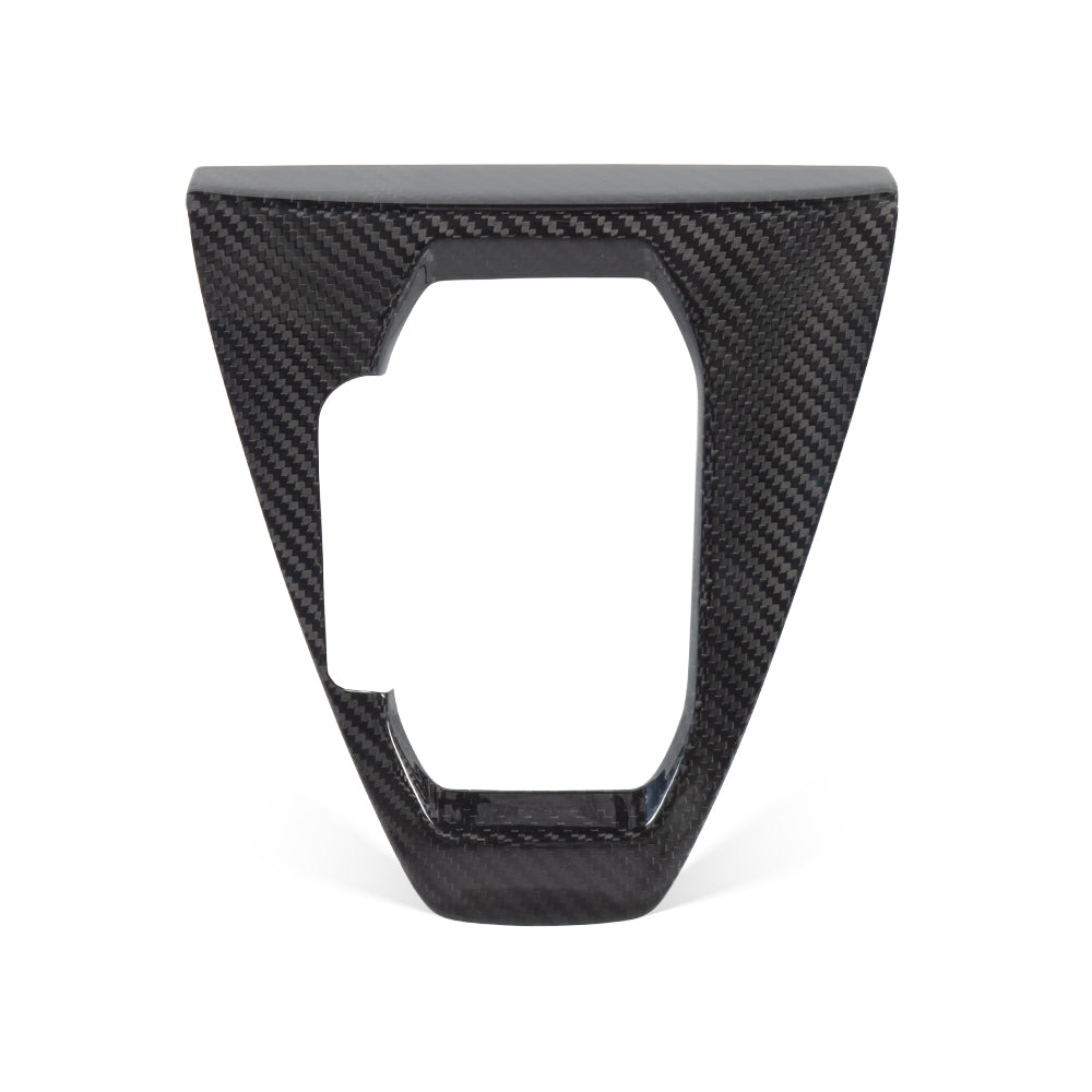 THETEN 2024+MUSTANG S650 GLOSSY 3K CARBON FIBER GEAR SHIFT PANEL FRAME AT