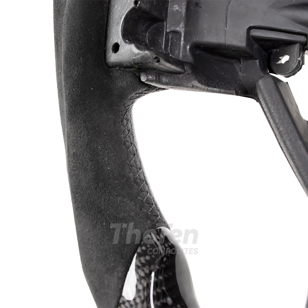THETEN 2015-2020 FORD F150 Raptor II GLOSS CARBON FIBER & ALCANTARA STEERING WHEEL