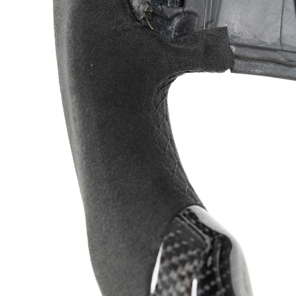 THETEN 2021-2024 FORD F150 Raptor III IN GLOSS CARBON FIBER STEERING WHEEL WITH LED RACE DISPLAY & ALCANTARA GRIP