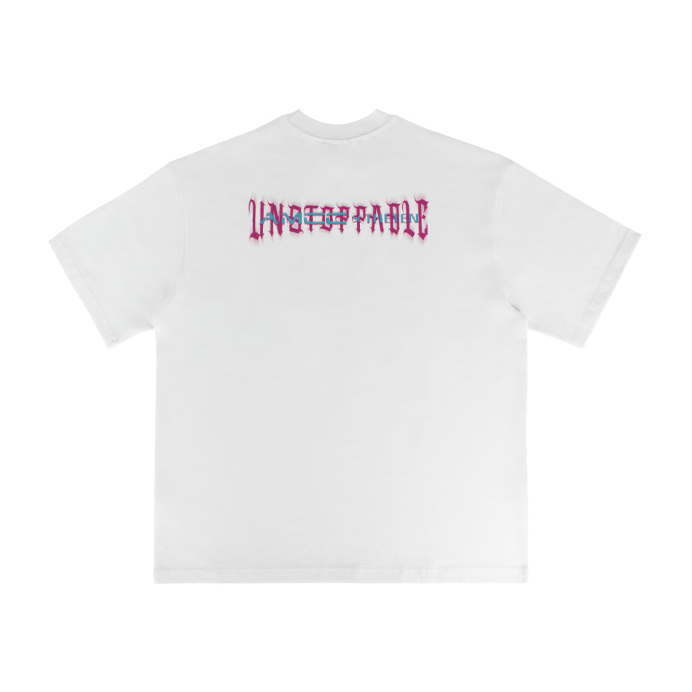 THETEN×AMCC LOGO T-SHIRT - SHANGHAI 121.4737°E",31.2304"N" (WHITE)