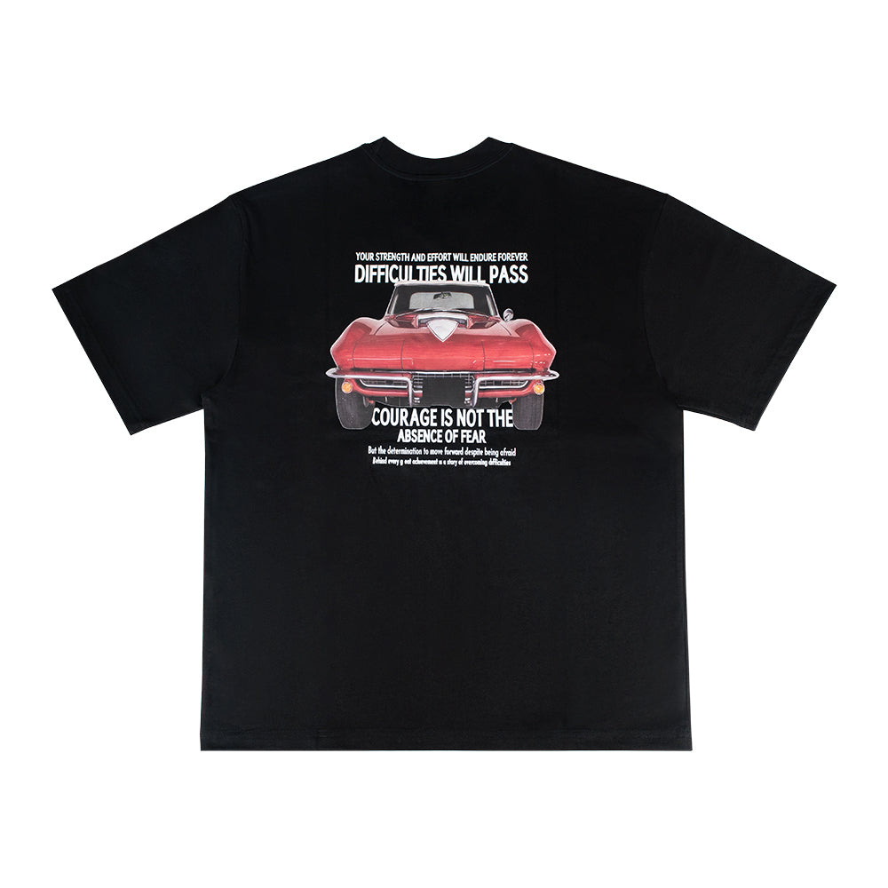 THETEN×AMCC LOGO T-SHIRT - "YOUR STRENGTH AND EFFORT WILL ENDURE FOREVER"(BLACK)