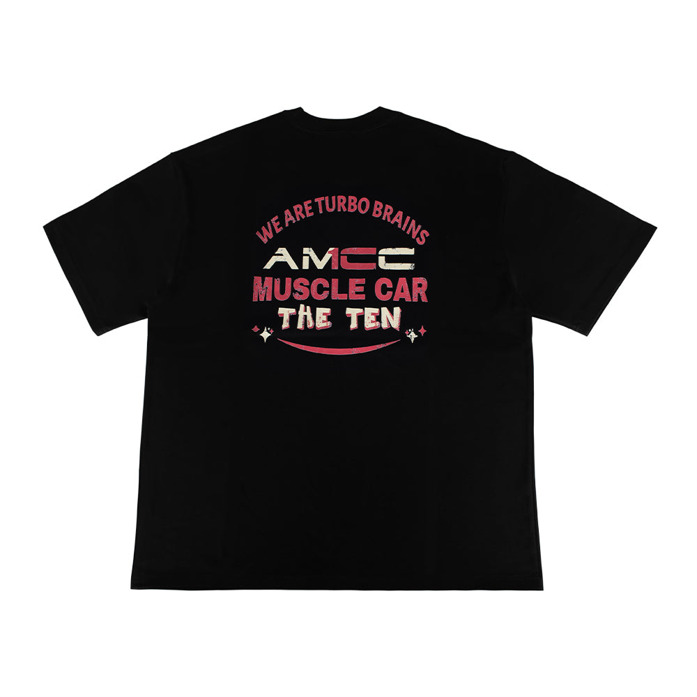 THETEN×AMCC LOGO T-SHIRT - "MUSCLE CAR" (BLACK)