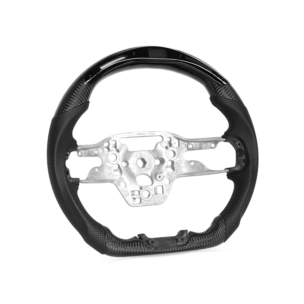 THETEN 2024 FORD MUSTANG COLORFUL FORGED CARBON FIBER STEERING WHEEL | CUSTOM HIGH-PERFORMANCE DESIGN