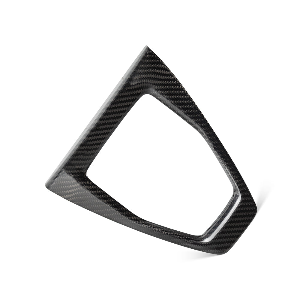 THETEN 2024 + MUSTANG S650 GLOSSY 3K CARBON FIBER GEAR SHIFT PANEL FRAME MT