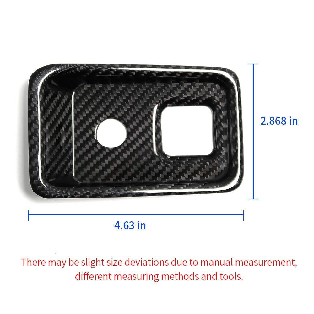 THETEN CORVETTE C8 CARBON FIBER PARKING BRAKE PANEL COVER