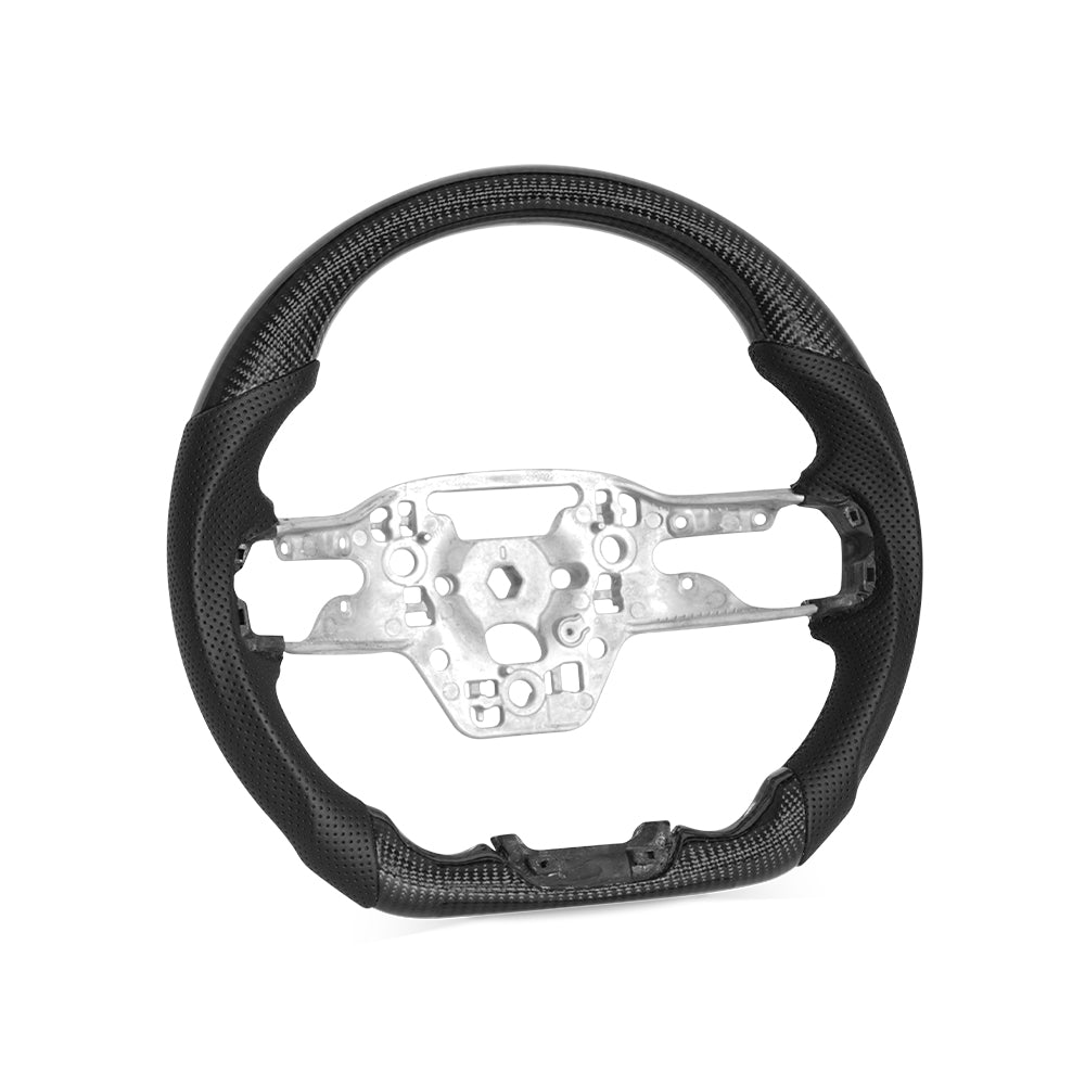 THETEN 2024 FORD MUSTANG COLORFUL FORGED CARBON FIBER STEERING WHEEL | CUSTOM HIGH-PERFORMANCE DESIGN
