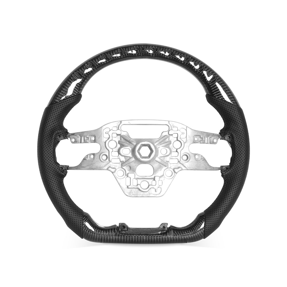 THETEN 2024 FORD MUSTANG COLORFUL FORGED CARBON FIBER STEERING WHEEL | CUSTOM HIGH-PERFORMANCE DESIGN