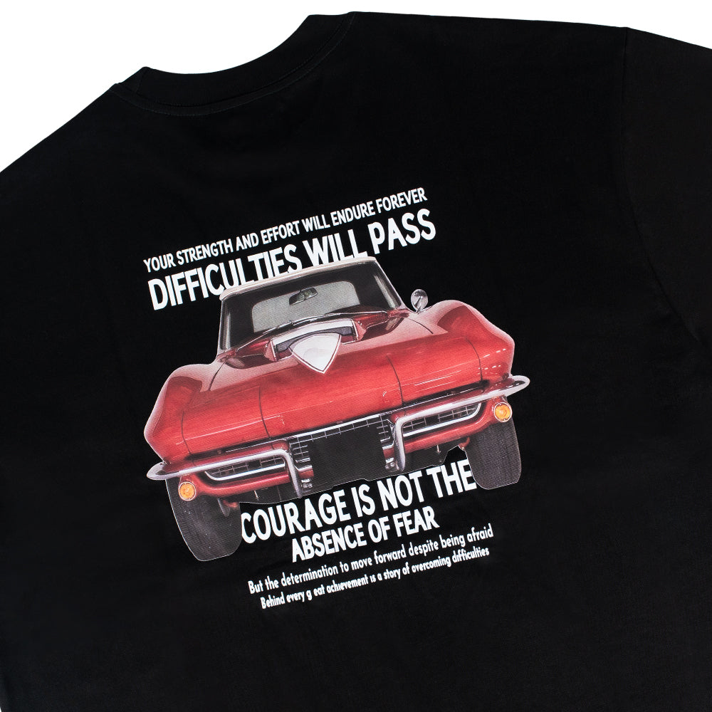 THETEN×AMCC LOGO T-SHIRT - "YOUR STRENGTH AND EFFORT WILL ENDURE FOREVER"(BLACK)