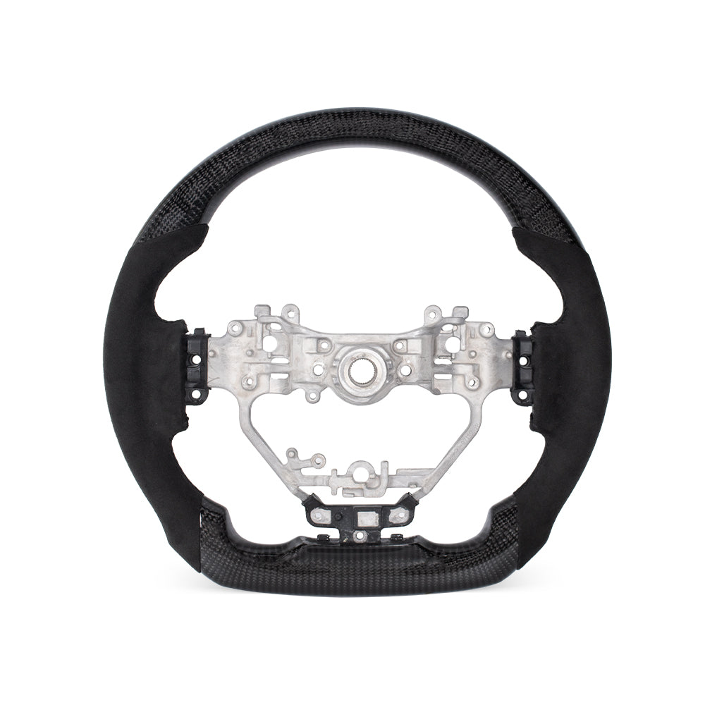 THETEN Lexus IS 2013–2023 Alcantara Carbon Fiber Flat Bottom Steering Wheel with LED RPM Display