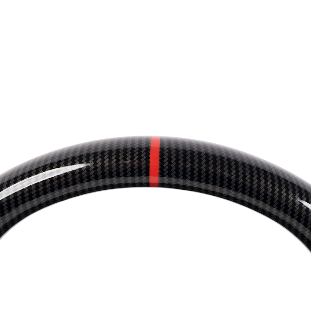 2014–2019 Corvette C7 Carbon Fiber & Leather Flat Bottom Steering Wheel | TheTen