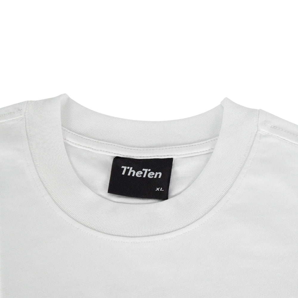 THETEN×AMCC LOGO T-SHIRT - MUCLE CAR “WE ARE TURBO BRAINS” (WHITE)