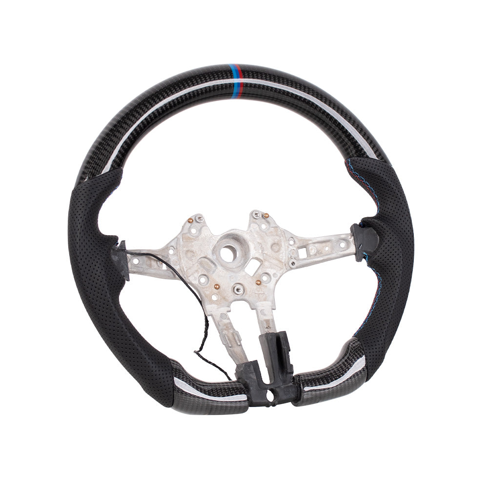 BMW F Series Flat-Bottom Carbon Fiber Steering Wheel