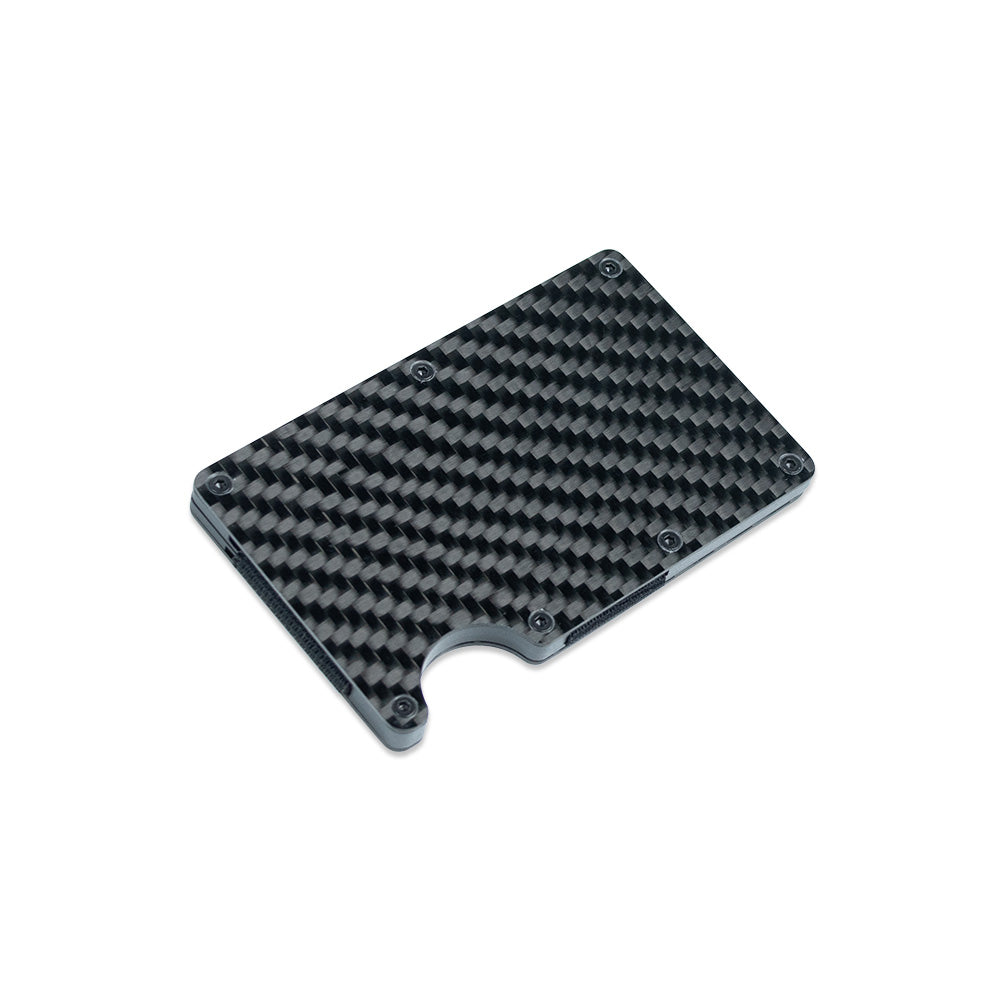 THETEN RFID BLOCKING SLIM MONEY CLIP CARBON FIBER WALLET