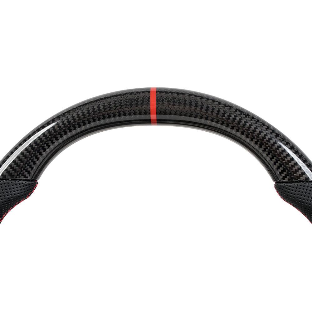 2015–2017 Ford Mustang Carbon Fiber & Perforated Leather Steering Wheel | TheTen