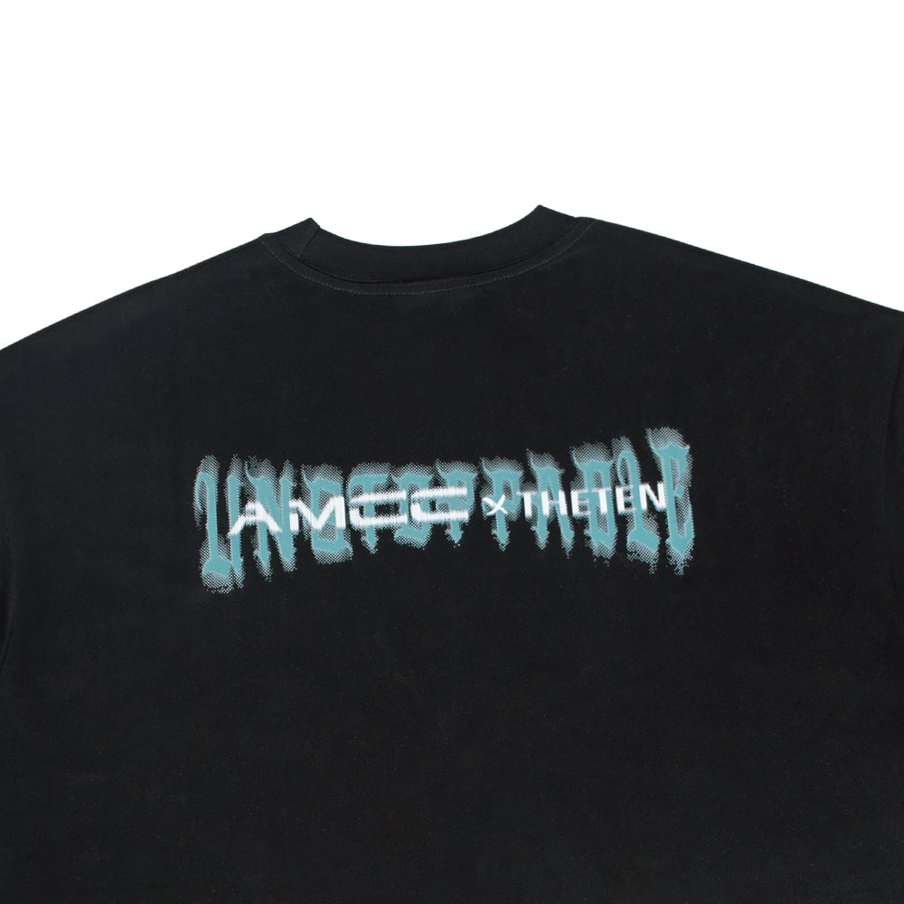 THETEN×AMCC LOGO T-SHIRT - SHANGHAI 121.4737°E",31.2304"N" (BLACK)