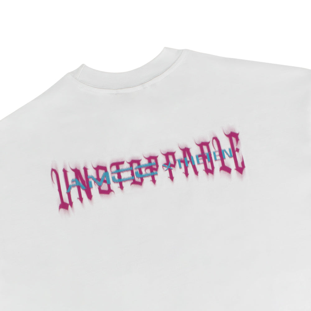 THETEN×AMCC LOGO T-SHIRT - SHANGHAI 121.4737°E",31.2304"N" (WHITE)