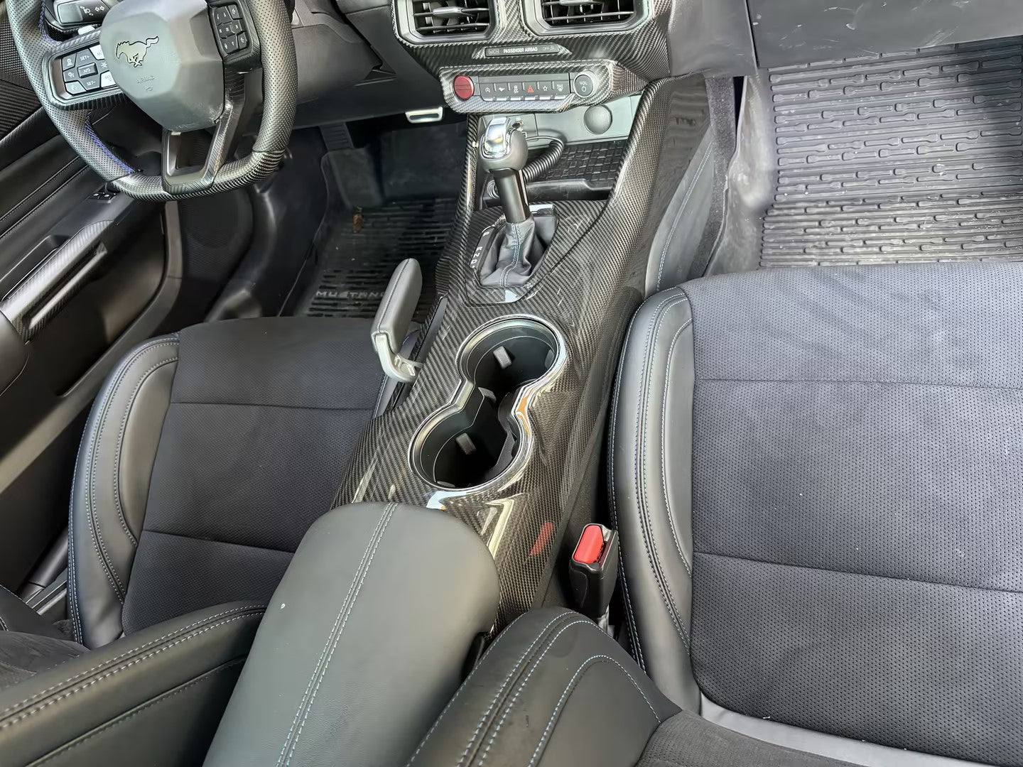 THETEN 2024 MUSTANG CARBON FIBER DECAL INTERIOR KIT (14 PIECES)