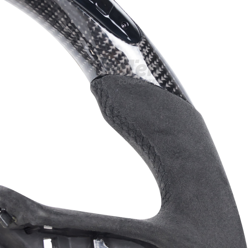 THETEN INFINITI Q60 CARBON FIBER ALCANTARA STEERING WHEEL WITH LED RACING STRIPE