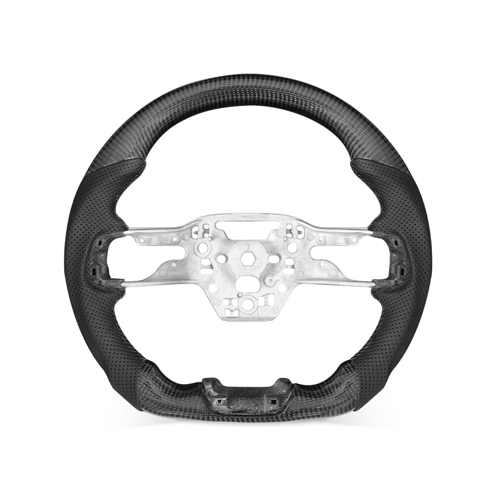 THETEN 2024 MUSTANG GLOSSY CARBON FIBER STEERING WHEEL
