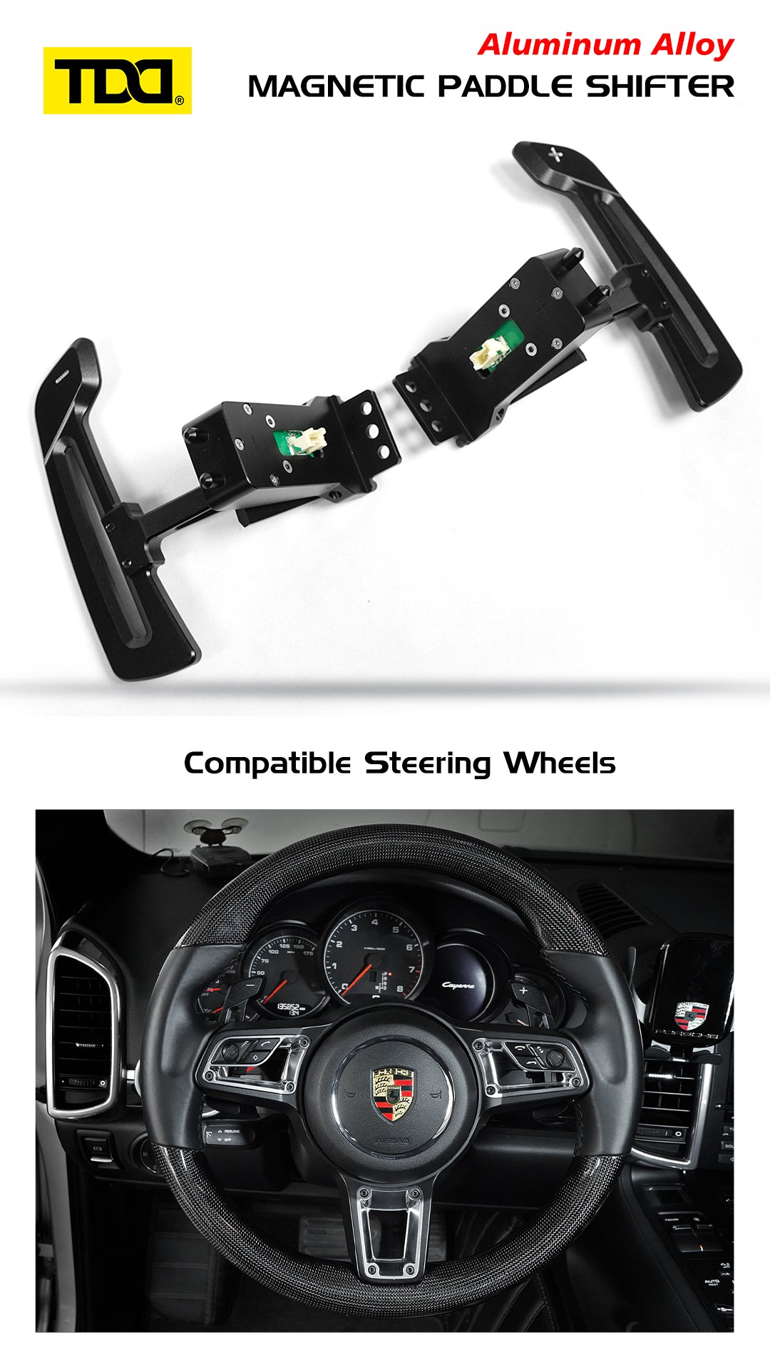 Carbon Fiber Magnetic Paddle Shifters For Porsche 991