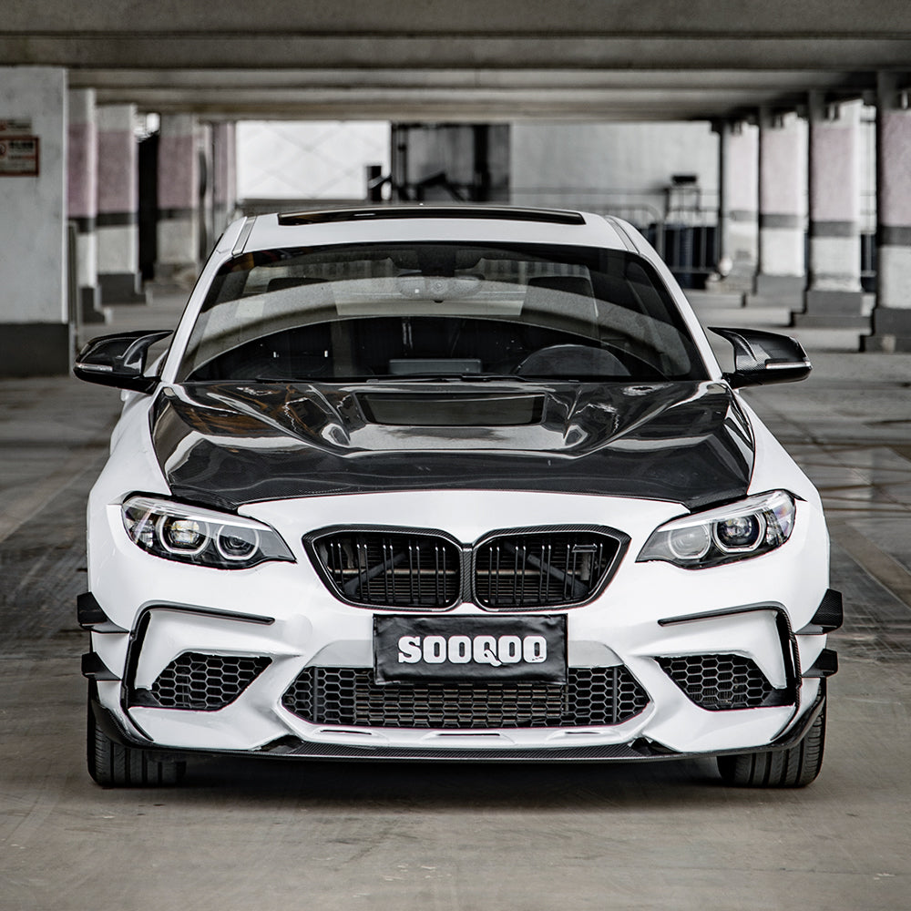 SOOQOO BMW M2 F87 LCI SQ Style Carbon Fiber Front Side Vent Trim