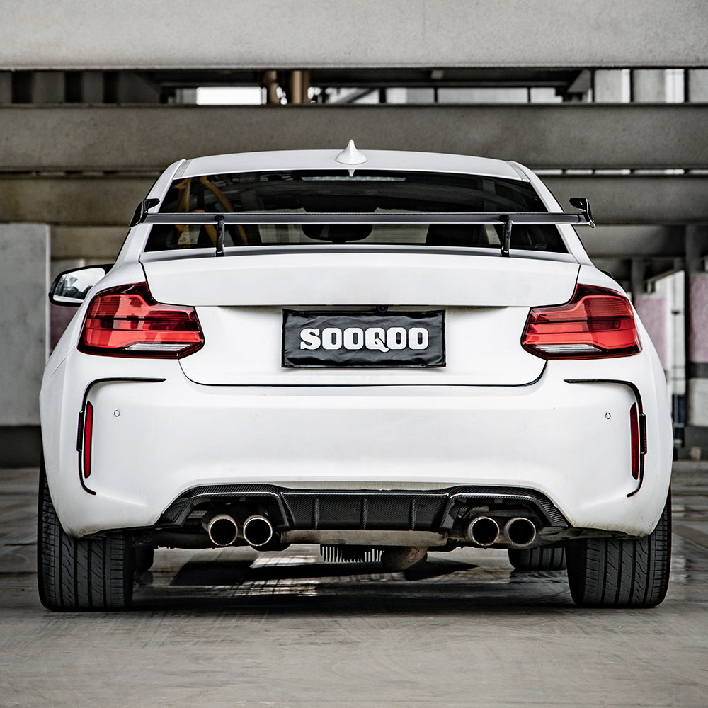 SOOQOO BMW M2 F87 SQ Style Carbon Fiber Rear Side Vent Trim