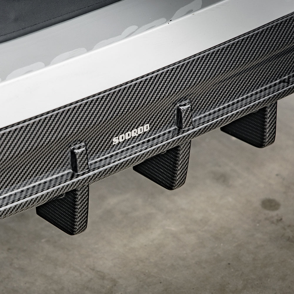 SOOQOO BMW 8 Series G14 G15 SQ Style Carbon Fiber Diffuser