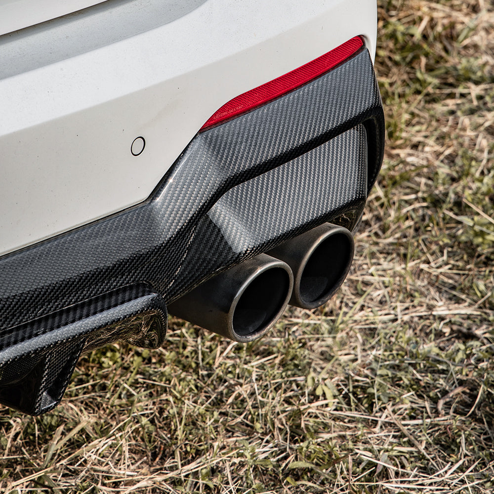 SOOQOO BMW 4 Series G22 SQ Style Carbon Fiber Diffuser