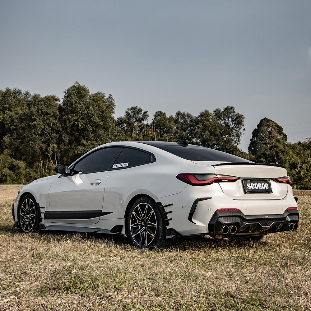 SOOQOO BMW 4 Series G22 SQ Style Carbon Fiber Diffuser