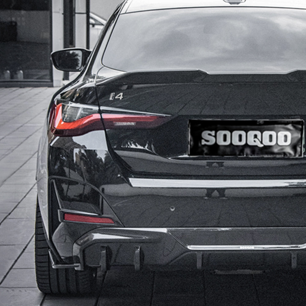 SOOQOO BMW i4 G26 BEV SQ Style Carbon Fiber Diffuser