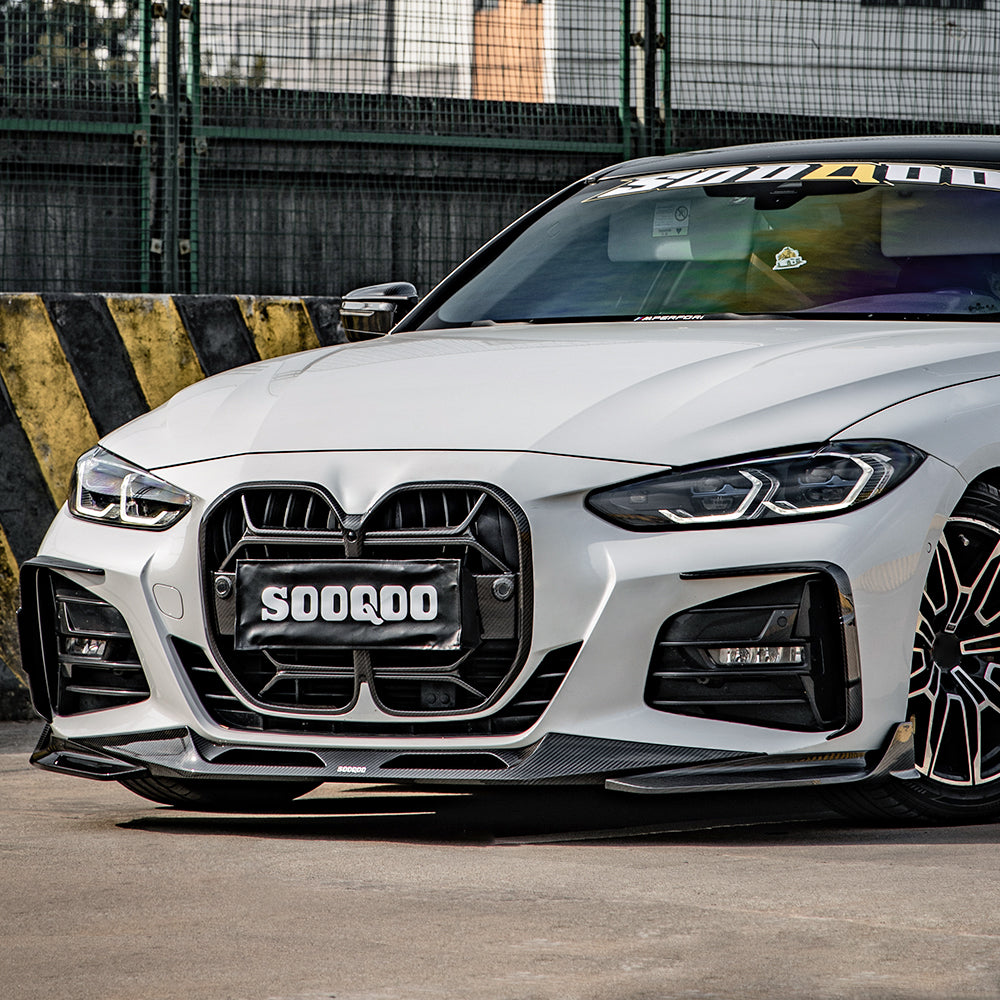 SOOQOO BMW 4 Series G22 SQ Style Carbon Fiber Front Lip