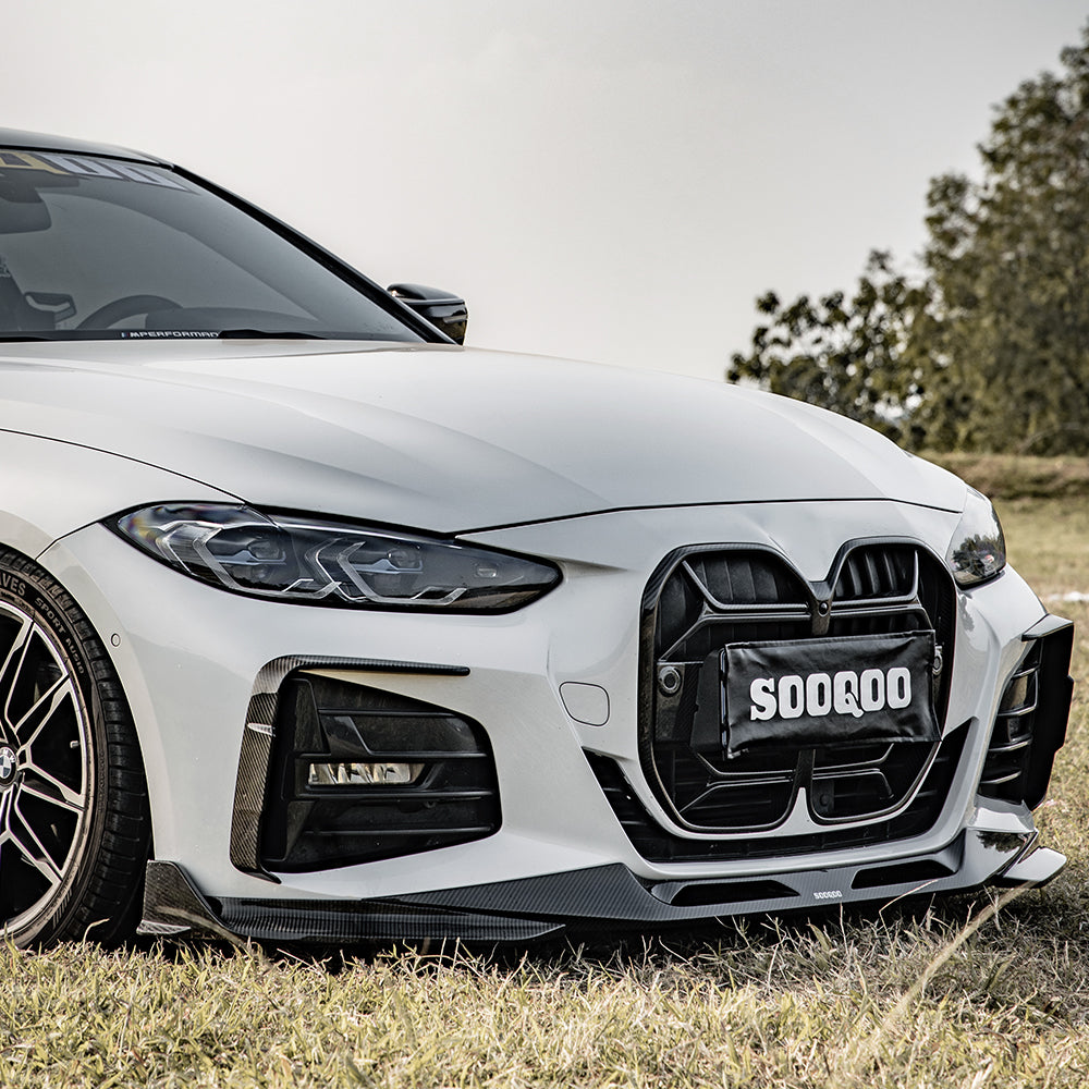 SOOQOO BMW 4 Series G22 SQ Style Carbon Fiber Front Lip