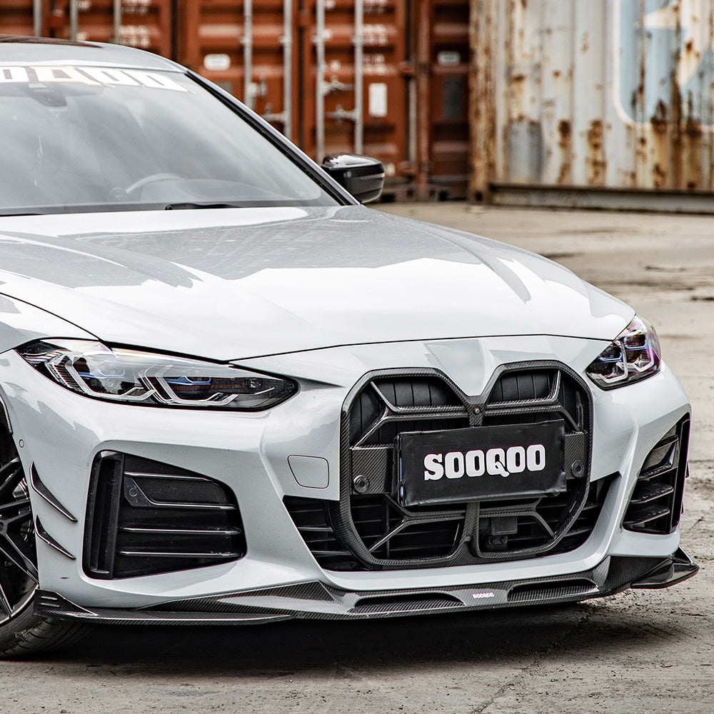 SOOQOO BMW 4 Series G26 SQ Style Carbon Fiber Front Lip