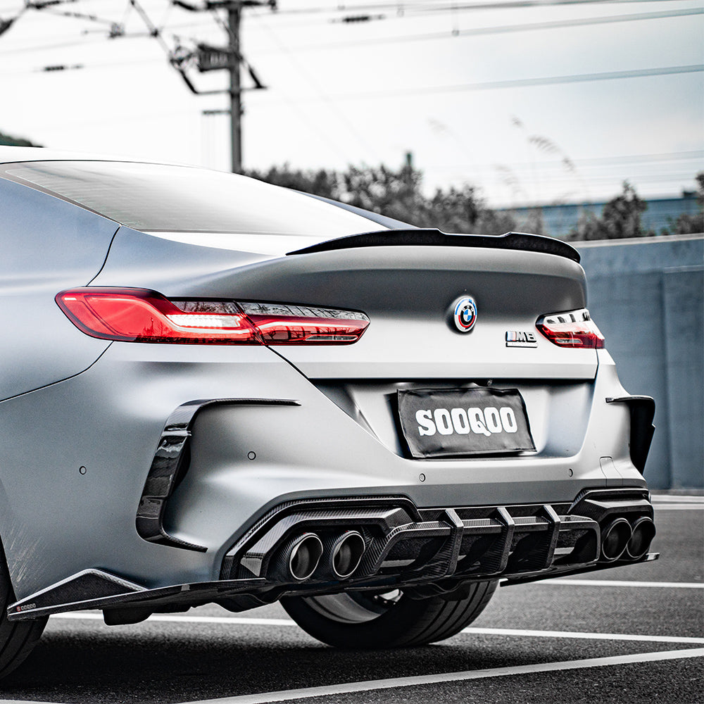 SOOQOO BMW M8 F91 SQ Style Carbon Fiber Rear Vent Trim