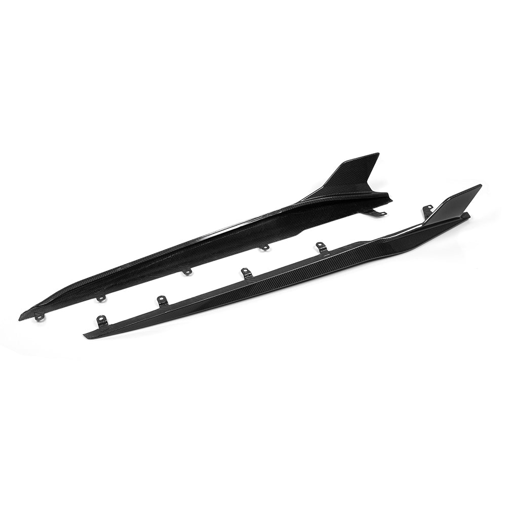 SOOQOO BMW 8 Series G14 G15 SQ Style Carbon Fiber Side Skirt