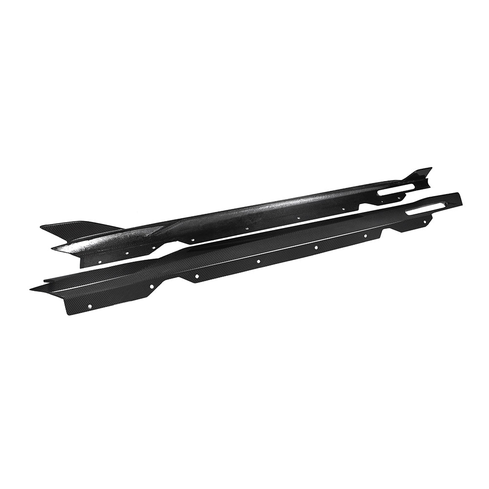 SOOQOO BMW 4 Series G22 SQ Style Carbon Fiber Side Skirt