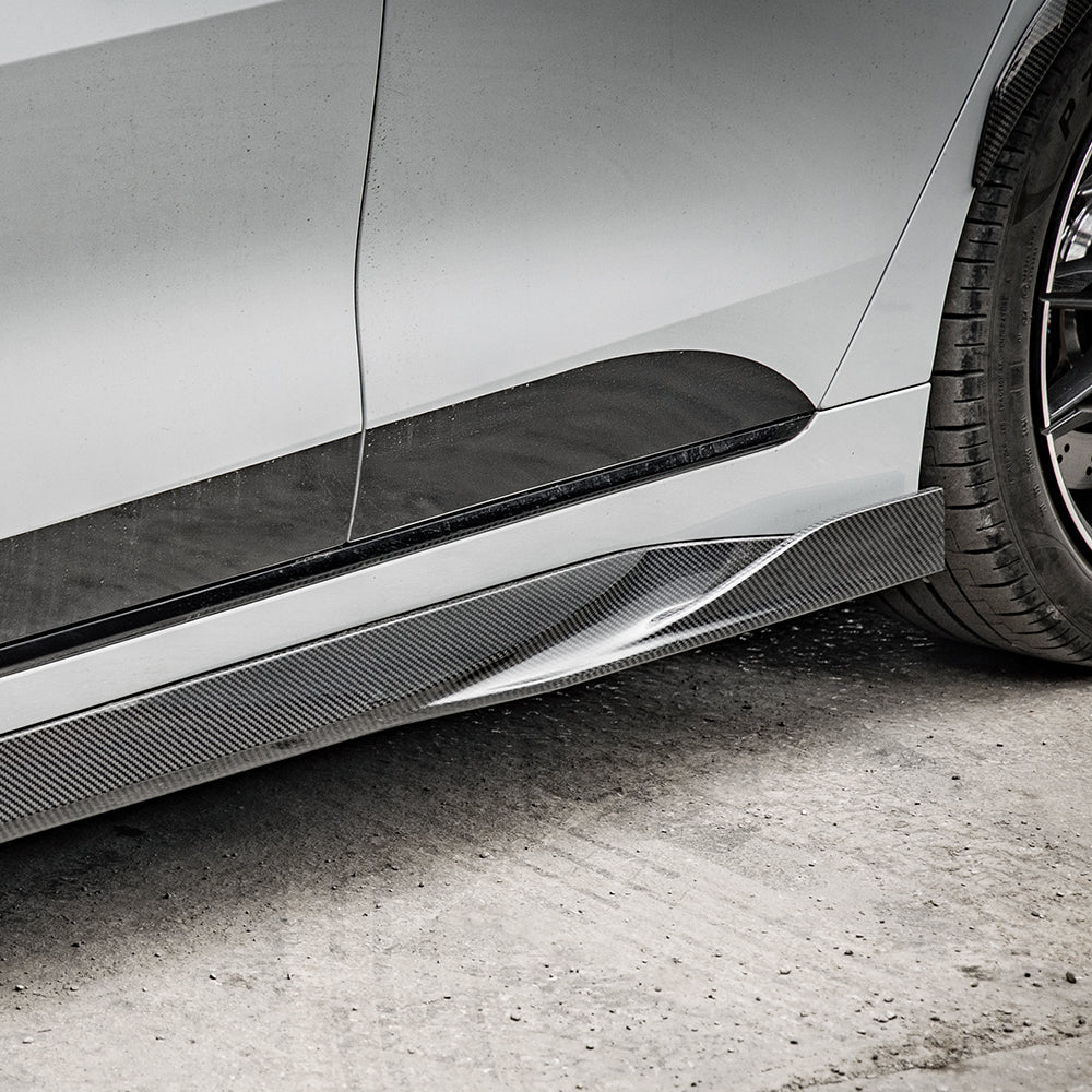SOOQOO BMW 4 Series G26 SQ Style Carbon Fiber Side Skirt