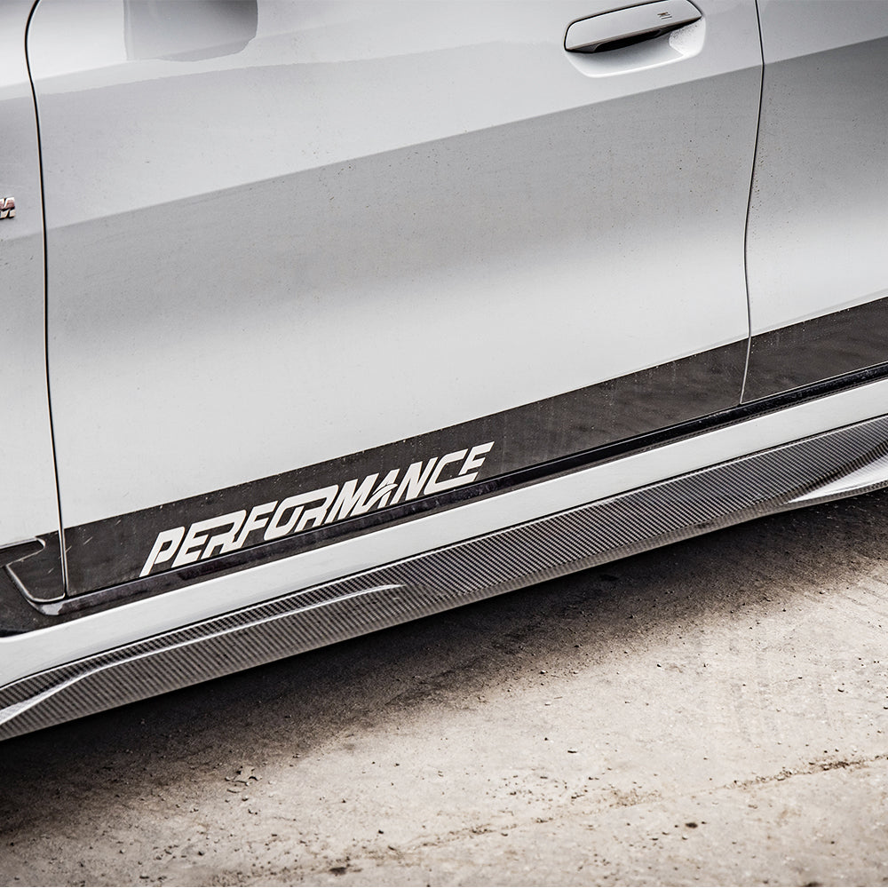 SOOQOO BMW 4 Series G26 SQ Style Carbon Fiber Side Skirt