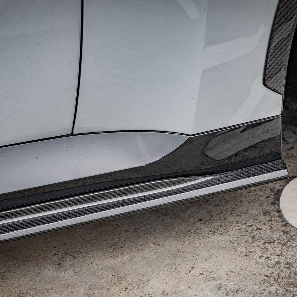 SOOQOO BMW 2 Series G42 Coupe SQ Style Carbon Fiber Side Skirt