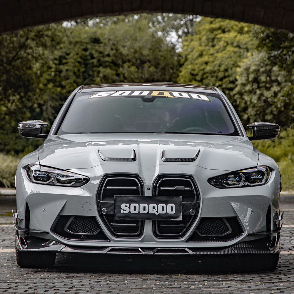 SOOQOO BMW M3 G80 M4 G82 SQ Style Carbon Fiber Front Lip