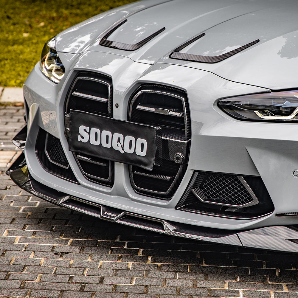 SOOQOO BMW M3 G80 M4 G82 SQ Style Carbon Fiber Front Lip