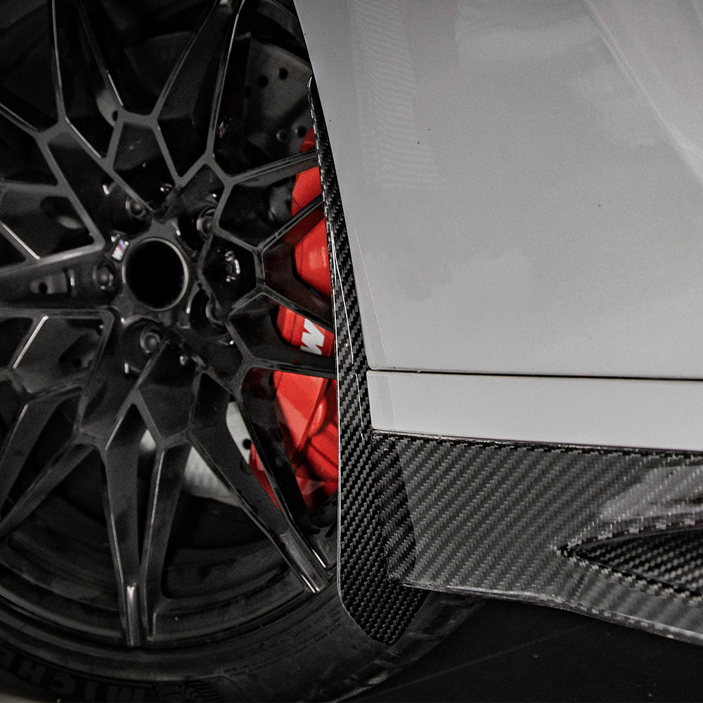 SOOQOO BMW M3 G80 SQ Style Carbon Fiber Front Mud Flaps