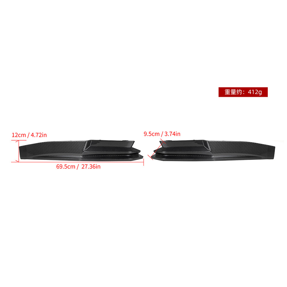 SOOQOO BMW M4 G82 SQ Style Carbon Fiber Rear Splitter