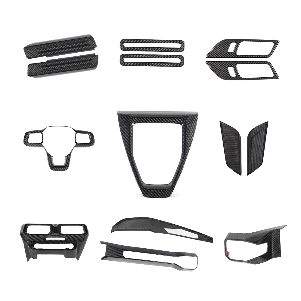 THETEN 2024 MUSTANG CARBON FIBER DECAL INTERIOR KIT (14 PIECES)