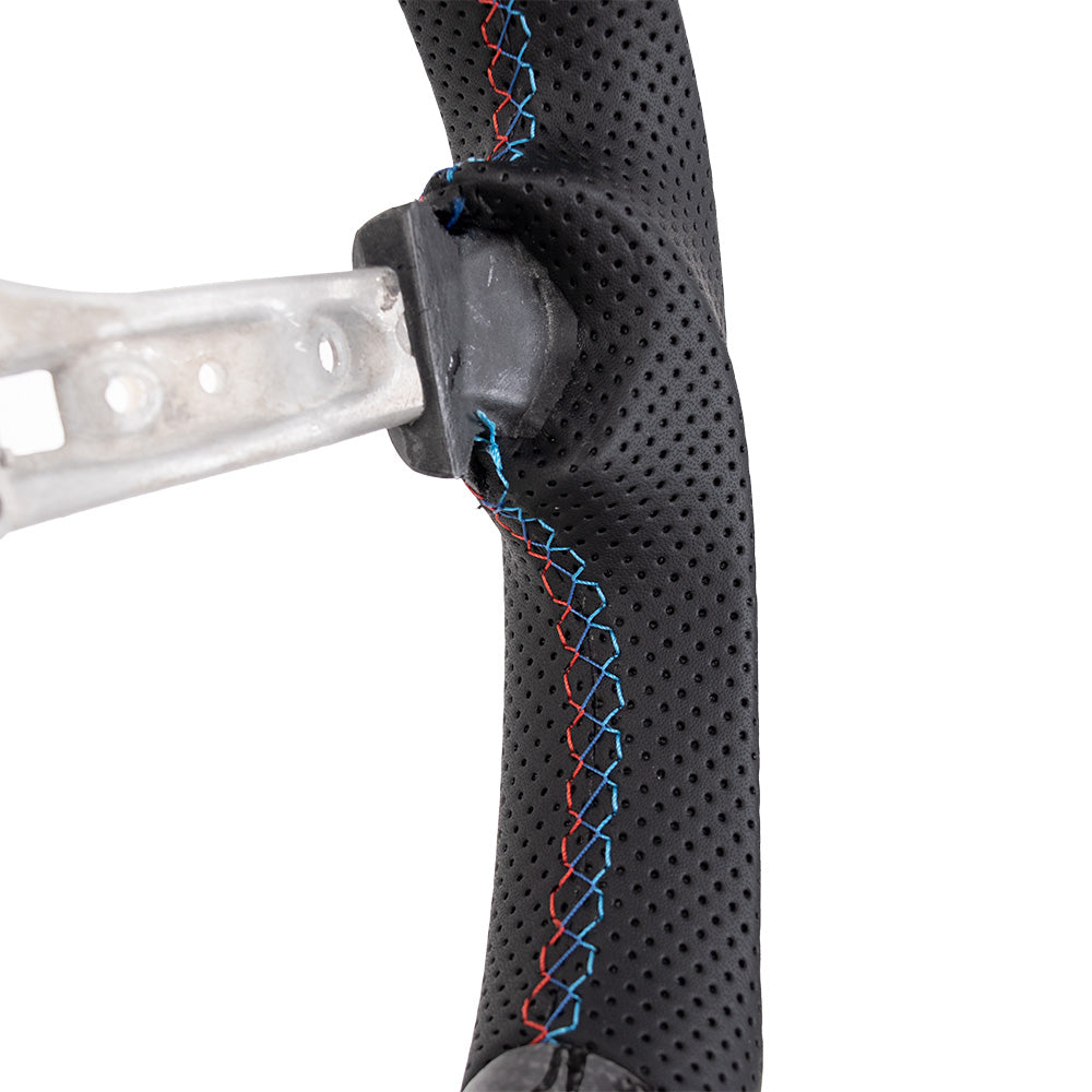 BMW F Series Flat-Bottom Steering Wheel | Gloss Carbon Fiber & Leather