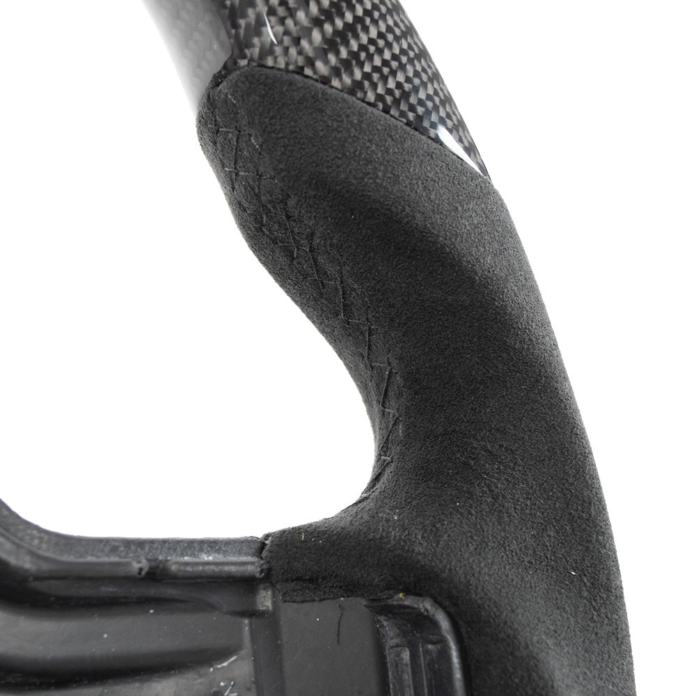 THETEN 2021-2024 FORD F150 Raptor III IN GLOSS CARBON FIBER STEERING WHEEL WITH LED RACE DISPLAY & ALCANTARA GRIP