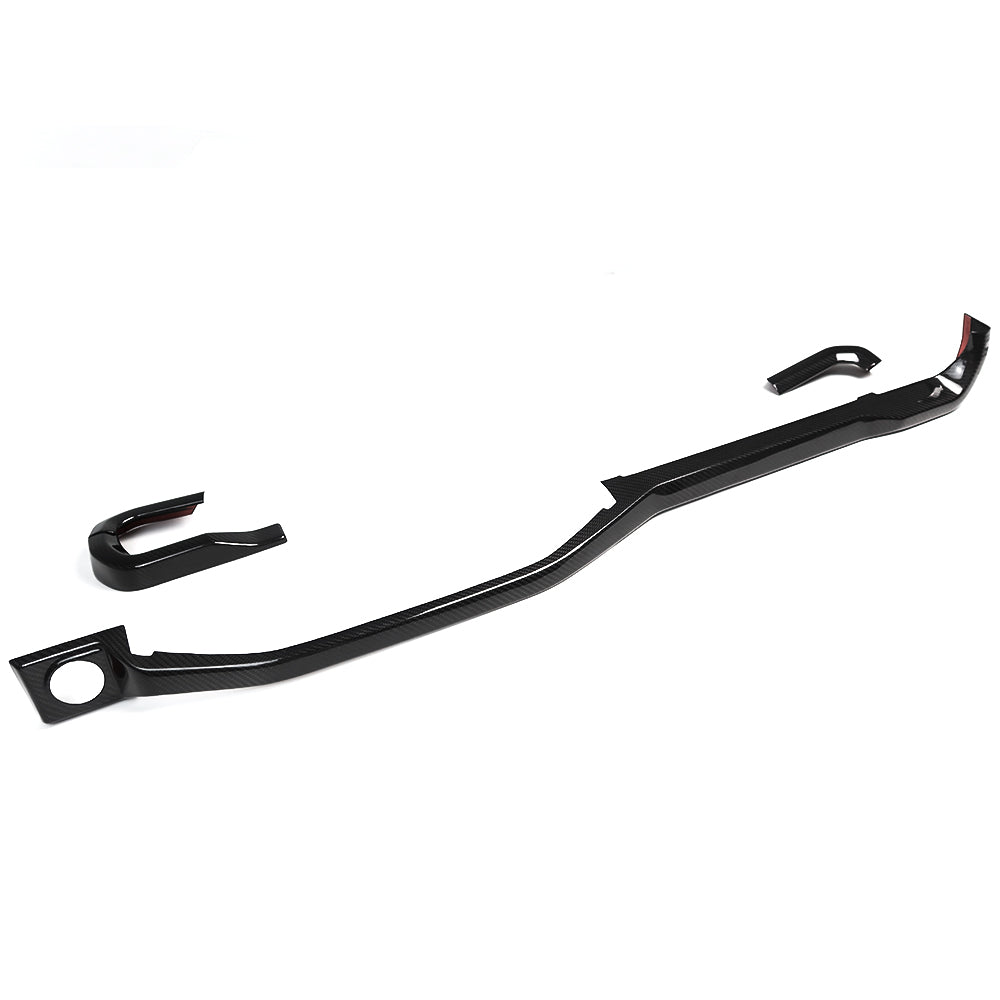 THETEN 2021-2024 FORD F150 RAPTOR ADHESIVE GLOSSY CARBON FIBER CENTER CONSOLE LONG TRIM 4-PIECE SET