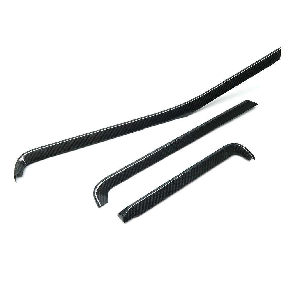 THETEN CORVETTE C8 GLOSS CARBON FIBER DASHBOARD AIRVENT TRIM